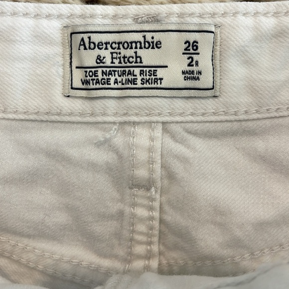 Abercrombie & Fitch‎ Zoe Vintage A-Line White Floral Embroidered Skirt 26 2R - Picture 10 of 10